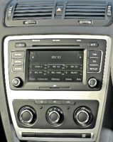 2DIN рамка перехідна для Skoda Octavia 2008-2013 (Manual Air-Conditioning)