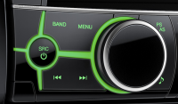 1DIN Автомагнитола Clarion CZ102EG (Зеленая подсветка)